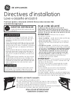 Preview for 17 page of GE PDT855SSJSS Installation Instructions Manual