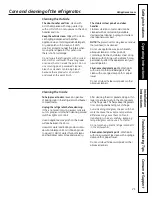 Preview for 21 page of GE PFSS6SKXSS - Profile 25.8 cu. Ft.... Owner'S Manual & Installation Instructions
