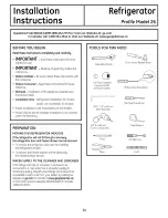 Preview for 24 page of GE PFSS6SMXASS and Owner'S Manual And Installation Instructions