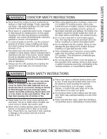 Preview for 5 page of GE PGB911SEJSS Owner'S Manual