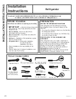 Preview for 20 page of GE PGD Series Owner'S Manual & Installation Instructions