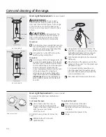 Preview for 34 page of GE PGS908SEPSS - Profile 30" Slide-In Gas Range Use And Care Manual