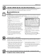 Preview for 97 page of GE PGS908SEPSS - Profile 30" Slide-In Gas Range Use And Care Manual