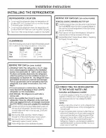 Preview for 18 page of GE PGSS5PJZASS and Owner'S Manual And Installation Instructions