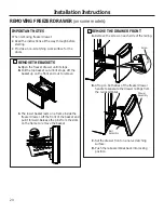 Preview for 24 page of GE Profile 24 CustomStyle Owner'S Manual And Installation Instructions