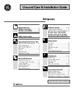 GE Profile 24 CustomStyle Use And Care & Installation Manual preview