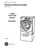 GE Profile ENERGY STAR WPDH8800J Technical Service Manual preview