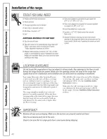 Preview for 42 page of GE Profile J2B918 Installation And Owner'S Manual