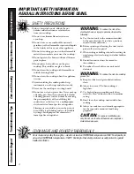 Preview for 4 page of GE Profile JGP979BEF Installation & Owner'S Instructions