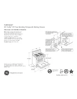 GE Profile P2B930DET Dimensions And Installation Information preview