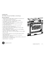 Preview for 2 page of GE Profile P2S975SEM Dimensions And Installation Information