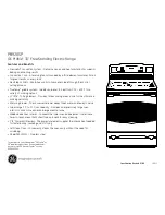 Preview for 2 page of GE Profile PB920SPSS Dimensions And Installation Information