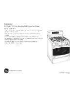 Preview for 2 page of GE Profile PGB915SET Dimensions And Installation Information