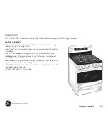 Preview for 2 page of GE Profile PGB930SET Dimensions And Installation Information