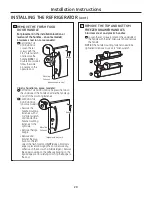 Preview for 20 page of GE Profile PGCS1PJYSS Owner'S Manual And Installation Instructions