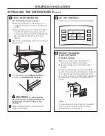 Preview for 22 page of GE Profile PGCS1PJYSS Owner'S Manual And Installation Instructions