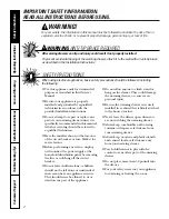 Preview for 2 page of GE Profile PKD915 Installation And Owner'S Instructions