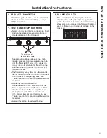 Preview for 17 page of GE Profile PLU612RW Owner'S Manual And Installation Instructions