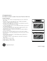 Preview for 2 page of GE Profile PT956BM Dimensions And Installation Information