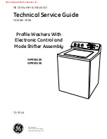 Preview for 1 page of GE PROFILE WASHERS WPRE6100 Technical Service Manual