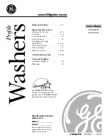 Preview for 1 page of GE Profile WHSB9000 Owner'S Manual