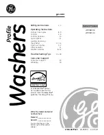 Preview for 1 page of GE Profile WPRB8050 Owner'S Manual