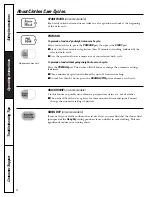 Preview for 8 page of GE Profile WPRB8050 Owner'S Manual