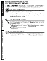 Preview for 22 page of GE Profile WPRB8050 Owner'S Manual