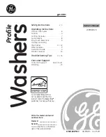 GE Profile WPRB9220 Owner'S Manual preview