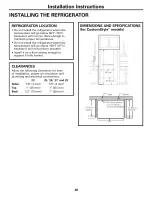 Preview for 28 page of GE PSC23NHPABB and Owner'S Manual And Installation