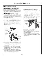 Preview for 12 page of GE PVB94DTBB Installation Instructions Manual