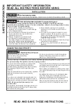 Preview for 4 page of GE PWS06D Series Owner'S Manual & Installation Instructions