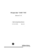 Preview for 1 page of GE Responder 1000 Servicing Instructions