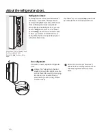 Preview for 12 page of GE SIDE-BY-SIDE REFRIRATOR 22 Owner'S Manual And Installation