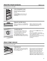 Preview for 13 page of GE SIDE-BY-SIDE REFRIRATOR 22 Owner'S Manual And Installation