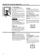 Preview for 16 page of GE SIDE-BY-SIDE REFRIRATOR 22 Owner'S Manual And Installation