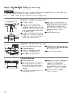 Preview for 20 page of GE SIDE-BY-SIDE REFRIRATOR 22 Owner'S Manual And Installation