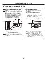 Preview for 30 page of GE SIDE-BY-SIDE REFRIRATOR 22 Owner'S Manual And Installation