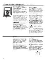 Preview for 62 page of GE SIDE-BY-SIDE REFRIRATOR 22 Owner'S Manual And Installation