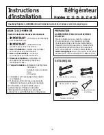 Preview for 72 page of GE SIDE-BY-SIDE REFRIRATOR 22 Owner'S Manual And Installation