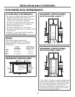 Preview for 122 page of GE SIDE-BY-SIDE REFRIRATOR 22 Owner'S Manual And Installation