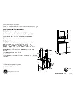 GE Spacemaker GTUP240EMWW Dimensions And Installation Information preview