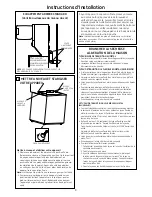 Preview for 20 page of GE Spacemaker GTUP240GMWW Installation Instructions Manual