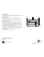 Preview for 3 page of GE Spacemaker JNM1851SMSS Datasheet