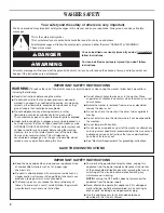 Preview for 2 page of GE Spacemaker WSKS3040EWW Owner'S Manual & Installation Instructions