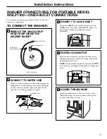 Preview for 13 page of GE SPACEMAKER WSLP1100A Owner'S Manual & Installation Instructions