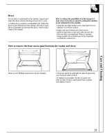 Preview for 21 page of GE Spacemaker WSM2780 Use And Care Manual