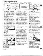 Preview for 6 page of GE Spacemaker WWP1170F Use And Care Manual