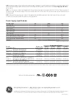 Preview for 2 page of GE Tetra GEPS24D-80U Installation Manual