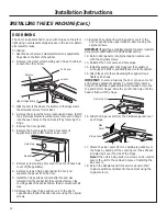 Preview for 12 page of GE UCC15NJ-II Owner'S Manual And Installation Instructions